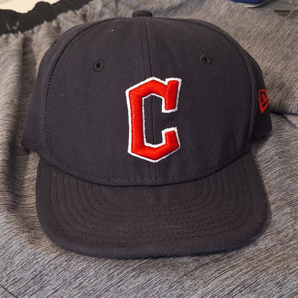 New Era Navy Cap with Red C Logo